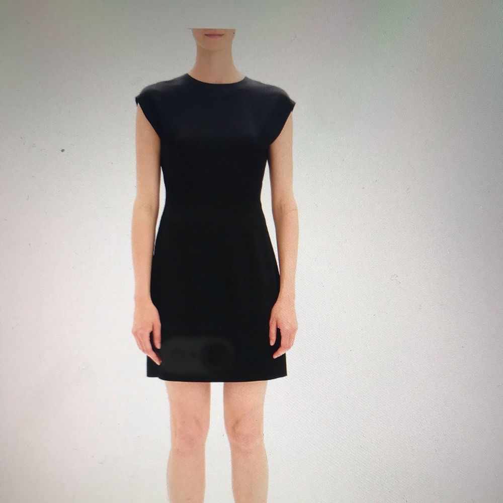 Theory Black and White Mini Dress